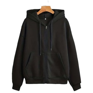Sudaderas y sudaderas transpirables ecológicas para mujer, sudaderas informales de algodón con cremallera para mujer, sudaderas con capucha - Product Image 5