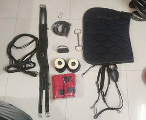 Silla de montar profesional de cuero para equitación inglesa con armazón de madera y doble banda de vientre para entrenamiento de equitación de resistencia - Product Image 5