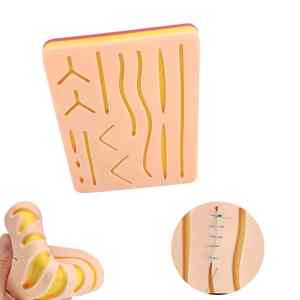 Almohadilla de sutura de 3 capas de alta calidad con piel humana Material EVA Kit de sutura de bajo precio, instrumentos médicos al por mayor en Stock - Product Image 1