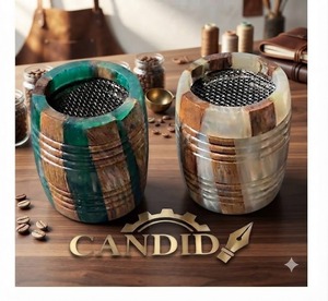 Quemador de Incienso de Sándalo Hecho a Mano CANDID para Uso Religioso, Decoración del Hogar y Oficina, Incienso Indio - Product Image 1