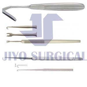 Aufricht Lot de 4 écarteurs nasaux 8.5mm de largeur et 45mm de longueur Outil ORL manuel à crochet simple et double broche - Product Image 2