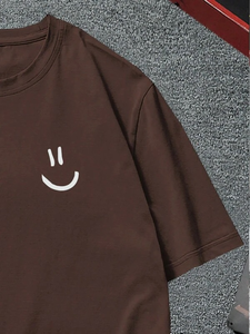 เสื้อลำลองสำหรับผู้ชายผ้าคอตตอนพลัสไซส์พิมพ์โลโก้ได้ตามต้องการของ100% เสื้อยืดแฟชัน - Product Image 4