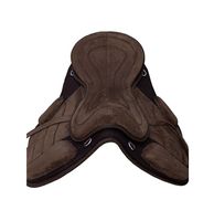 Freemax Selle de dressage anglaise personnalisable et légère, style western, avec ferrures SS, sans arceau, en Cordura et cuir véritable