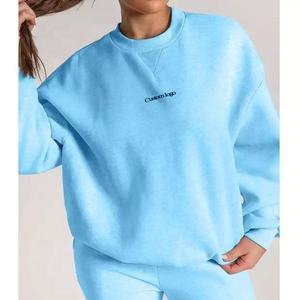 2025 nueva moda de alta calidad para mujer de gran tamaño polar cuello redondo pulóver sudaderas transpirable ropa cómoda para Otoño Invierno - Product Image 4