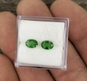 Tsavorite โกเมนรูปไข่เพชรพลอยหลวมโกเมนสีเขียวขนาดเล็ก2x3มม. 2x4มม. 3x4มม. 3X5มม. 4X5มม. 4X5มม. 4x6มม. 5x7mm - Product Image 3