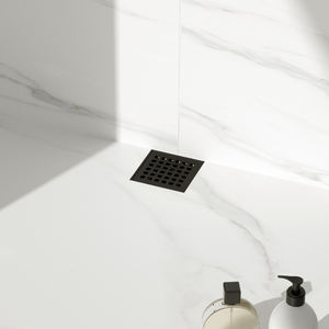 ท่อระบายน้ำฝักบัวสแตนเลสสีดำทรงสี่เหลี่ยมขนาด 6x6 นิ้ว พร้อมหน้าแปลนในตัว จากคลังสินค้า <span class=keywords><strong>NEODRAIN</strong></span> สหรัฐอเมริกา - Product Image 2