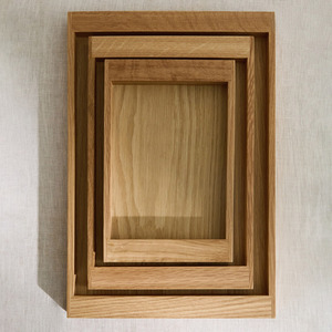 Plateau de présentation de chocolat en bois de service au prix le plus bas tailles personnalisables plateaux de dessert de restauration en bois - Product Image 5