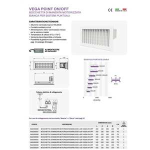 Boquilla de Salida Ajustable Motorizada de Plástico Blanco para Sistemas HVAC, Rejillas y Grelas, Instalación en Techo - Tecnosystemi - Product Image 2