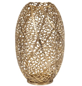 Florero de Metal decorativo para boda, diseño personalizado, soporte de flores hecho a mano, mesa elegante clásica con estilo - Product Image 3