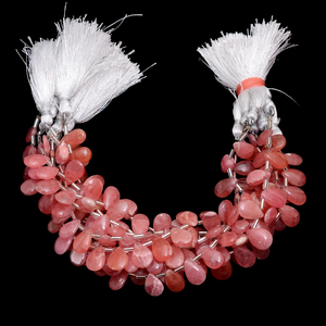 AAA Rodocrosita 7x11mm-9x13mm suave pera Briolette cuentas naturales Rodocrosita semipreciosas cuentas de piedras preciosas para la fabricación de joyas - Product Image 4