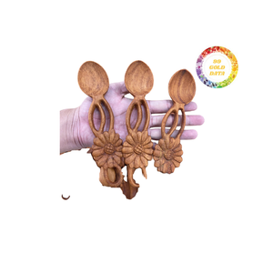 Cuillères en bois dur écologiques au meilleur prix Ustensiles de service durables pour des cuisines saines - Product Image 3