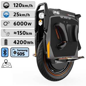 INMOTION P6 ยูนิไซเคิลไฟฟ้า ความเร็วสูง มอเตอร์ 6000W GPS ล้อ 20 นิ้ว สกู๊ตเตอร์แบบล้อเดียว 150 กม./ชม. APA 235V 4200WH มีสินค้าในสต็อก Oryx - Product Image 4