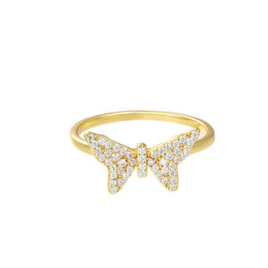 Bague de fiançailles tendance en argent sterling 925 avec pierre précieuse en moissanite VVS, sertie pavé, élégante et étincelante, pour femmes - Product Image 2