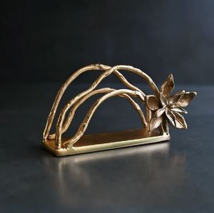 Servilletero de Metal dorado de lujo, papel de seda para decoración de mesa de comedor, servilletero para cocina, restaurante, Hotel, decoración de Mesa para el hogar - Product Image 6