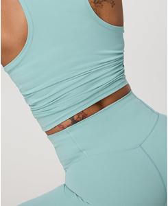 Top vente femmes décontracté taille élastique Fitness Leggings plaine Style blanc entraînement vêtements de course femmes Gym Legging dans toutes les tailles - Product Image 3