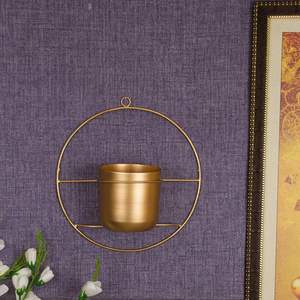 Maceta martillada artesanal de aluminio con chapado en oro acabado de la mejor calidad para escritorio doméstico y para regalo - Product Image 6