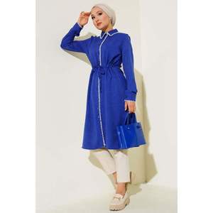 Tunique avec détail cousu et cordon à la taille - Product Image 3