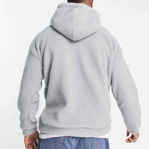 Sweat à capuche Sherpa chaud d'hiver pour hommes, sweat-shirt polaire imprimé de créateur de grande taille, vêtements pour garçons, sur mesure - Product Image 2