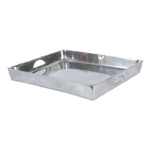 Plateau de service en métal martelé Plateau de table nickelé fait à la main Plateau design Classique Élégant Vente en gros Nouveau plateau de service en métal - Product Image 4