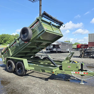 รถพ่วงบรรทุกหนักสำหรับงานเกษตร ขนาด 6×12 7x14 7x16 แบบเพลาคู่ คุณภาพสูงสุด เหมาะสำหรับงานเกษตร มีสินค้าพร้อมส่ง - Product Image 1