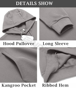 Sudadera con capucha de algodón 100% térmica estampada con estilo para un aspecto primaveral único - Product Image 5