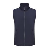 Chaleco Deportivo Personalizado OEM de Tejido Softshell, Cuello Alto, Cierre Completo, Unisex, 10 Colores, Tallas S-4XL