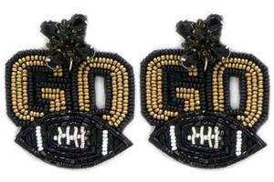 Pels 504ลูกปัดเย็บปักถักร้อยต่างหูเม็ดยาวไปลูกปัดพลอยเทียมลายดาวทันสมัยไอเดียของขวัญแต่งงานวิทยาลัยฟุตบอลใหม่ - Product Image 5