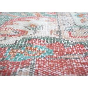 Alfombra Vintage de Lana 9x12 en Rojo y Naranja, Anudada a Mano con Patrón de Medallón, para Uso Doméstico - para Dormitorio, Pasillo, Sala de Estar, Modelo Pae-2366 - Product Image 3