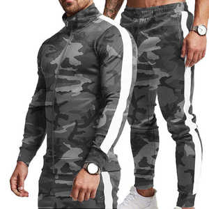 Ensemble de survêtement d'hiver à capuche pour homme, idéal pour le jogging, coupe classique, vêtements de sport chauds pour le fitness et veste zippée intégrale - Product Image 2