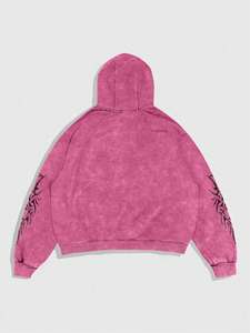 Sudadera con Capucha de Invierno para Hombre, Estilo Gótico con Copos de Nieve, Cierre de Cremallera, Estilo Urbano Otoñal, con Diseño Bordado Frontal de Alta Calidad - Product Image 2