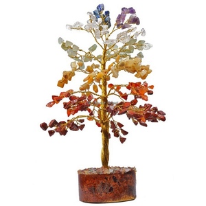 Vente en gros 300 puces naturelles cornaline agate arbre fil d'argent sculpté Technique Reiki énergie béni bonne chance Feng décoration de la maison - Product Image 2