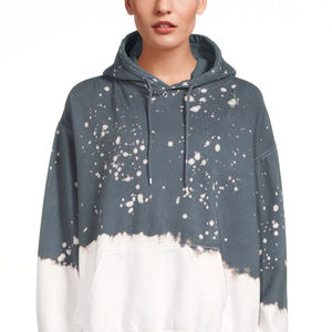 Sudaderas con capucha de lavado ácido de manga larga de etiqueta privada para mujer 2025 nuevo estilo ropa informal Impresión de logotipo personalizado Sudadera con capucha de lavado ácido para mujer - Product Image 4