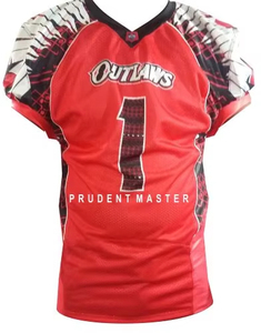 Ensemble de maillots de football américain personnalisables Uniforme grande taille respirant au design par sublimation pour adultes - Product Image 3