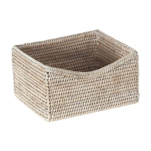 Cesta rectangular de ratán con bordes biselados, cesta de almacenamiento hecha a mano, venta al por mayor, ecológica, hecha en Vietnam - Product Image 1