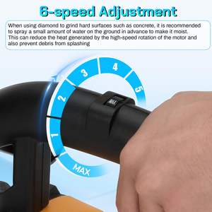 Ponceuse industrielle 4 têtes 3800W pour sols en béton avec extraction de poussière, disque de meulage diamanté et pierre de polissage pour béton et métal - Product Image 2