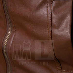 แจ็คเก็ตหนังวัวแท้สำหรับผู้ชาย ออกแบบเองได้ สไตล์ล่าสุด สตรีทแวร์ โลโก้ด้านหน้า สีสันตามสั่ง สำหรับฤดูหนาว เป็นมิตรกับสิ่งแวดล้อม ระบายอากาศได้ดี - Product Image 5