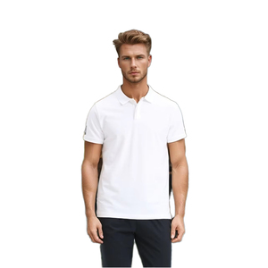 เสื้อเชิ้ตผู้ชายผ้าฝ้าย 100% แบบถักสำหรับใส่เป็นทางการ มีกระเป๋า แขนสั้น กันยับ ลายพิมพ์ ปักลาย เทคนิคพิเศษ น้ำหนัก 180 กรัม - Product Image 1