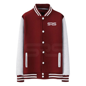 High Quality Quick Dry Breathable Winter Letterman Jacket for Men with Stand Collar and Front Logo Custom Design Street Wear - Product Image 1