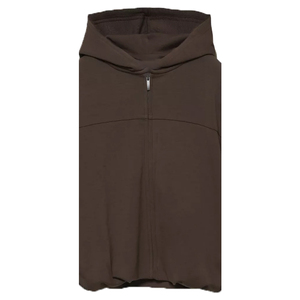 Vestido Sudadera de Invierno Personalizado para Mujer, 100% Algodón, 360g, Ecológico, Transpirable, Resistente al Viento, Bordado en Relieve, Color Marrón - Product Image 3