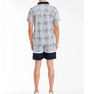 ชุดวอร์มเสื้อยืด2ชิ้นและกางเกงขาสั้นสำหรับผู้ชายชุดวอร์มสั้นชุดออกกำลังกายสำหรับฤดูร้อน - Product Image 4