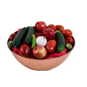 Ensaladera de cobre, cuenco para servir postres de tamaño personalizado de la mejor calidad con artesanías de excelente calidad - Product Image 6