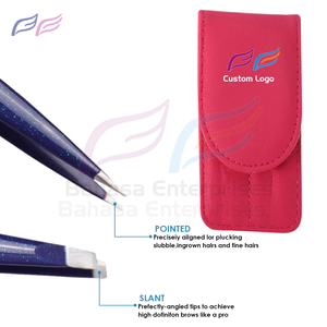 <b>Glitter</b> Color Brow Tweezers Eyebrow Custom Color Durable Beauty Tweezer Private Label Cosmetic Tools Manufacturer OEM ODM - Product Image 5