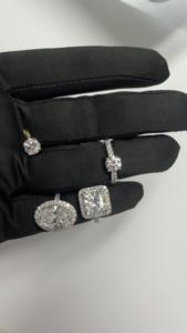 Bague de fiançailles en or 10KT avec diamant cultivé en laboratoire 1.00tcw prix de gros de clarté EVVS2 du fabricant indien - Product Image 3