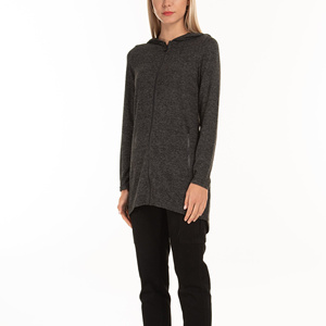 Sweat à capuche long d'été sur mesure pour femmes de grande taille OEM pull à séchage rapide respirant à coupe surdimensionnée marque privée impression Logo - Product Image 1