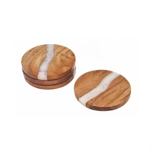 Sous-verres écologiques d'aspect antique de qualité supérieure pour la décoration de la maison et de la salle à manger - Product Image 2