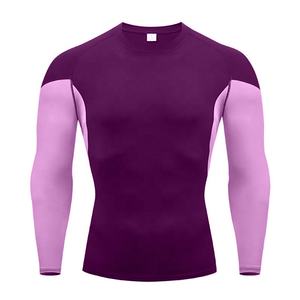 Venta al por mayor de ropa de gimnasio con mangas impresas de diseño personalizado Rash Guards Ropa deportiva transpirable con bajo MOQ Servicio OEM disponible - Product Image 6