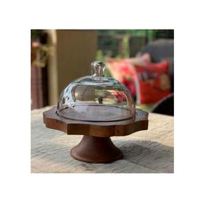 Support à gâteau en bois pour décorations de mariage rustiques offrant une beauté naturelle et un soutien solide pour les desserts lourds - Product Image 2