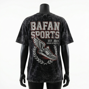 Camiseta Acid Wash para Mujer, 230 GSM, Tela de Algodón Premium, Color Carbón, Estampado Gráfico Vintage, Logotipo Personalizado - Product Image 5