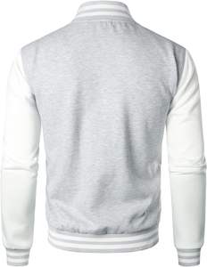 Vestes universitaires de qualité supérieure, fabrication OEM, vente en gros de vestes bomber personnalisées avec broderie pour les équipes universitaires, les écoles et les clubs sportifs - Product Image 3