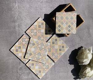 Ensemble de dessous de verre imprimés en MDF Dessous de plat Ensemble de dessous de verre imprimés en MDF de qualité standard fabriqué en Inde - Product Image 3